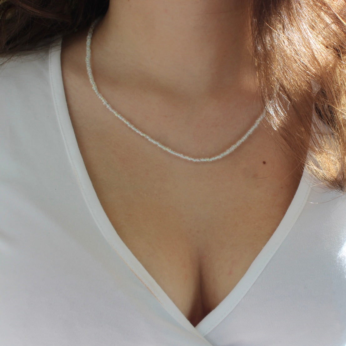 Czech Glow-in-the-Dark Bead Necklace